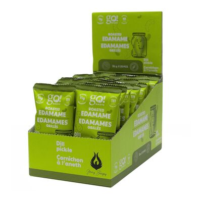 Edamames grillés à saveur de cornichons à l'aneth