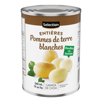 Pommes de terre blanches entières