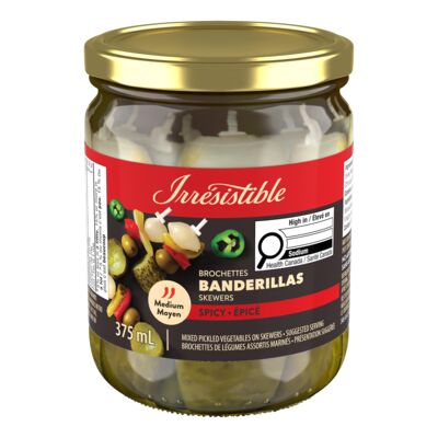 Brochettes de banderilla épicées moyennnes