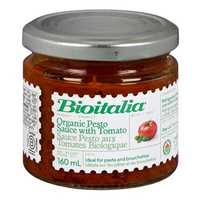 Sauce pesto biologique aux tomates