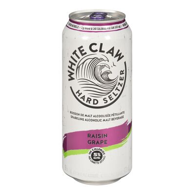 Boisson de malt alcoolisée pétillante à saveur de raisin