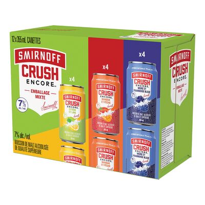 Boisson malt canette crush saveur mixte