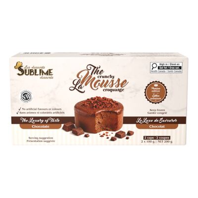 Duo mousse au chocolat croquante