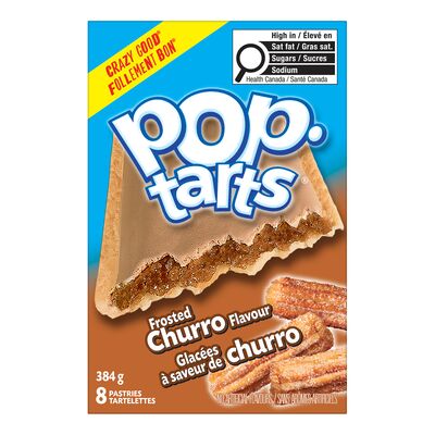 Tartelettes pop-tarts glacées à saveur de churro. . 8 tartelettes pop tart churro pâtisseries mx12