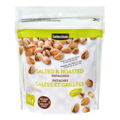 Pistaches en écales grillées et salées