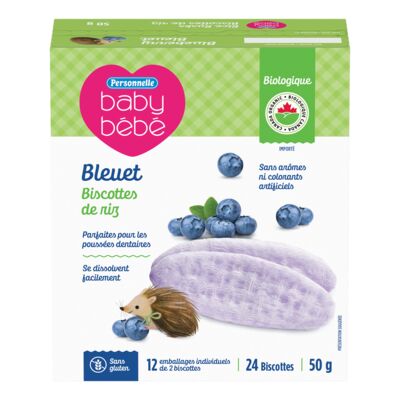Organic Blueberry Rice Biscuit