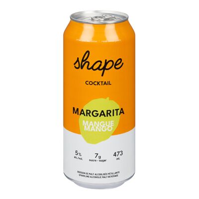 Boisson malt alcoolisée à saveur de margarita à la mangue