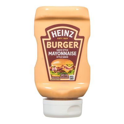 Sauce mayonnaise style burger