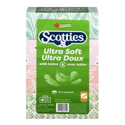 Facial Tissue Ultra doux Lotion 3 Plies