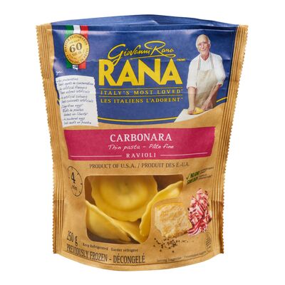 Ravioli au carbonara