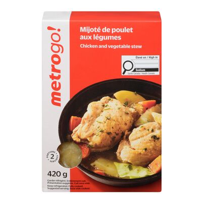Ragoût de poulet aux légumes