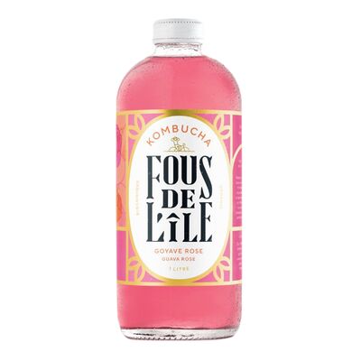 Kombucha à saveur de goyave rose