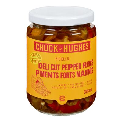 Rondelles de piments forts marinées épicées sans gluten