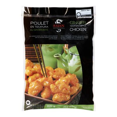 Poulet au gingembre style tempura