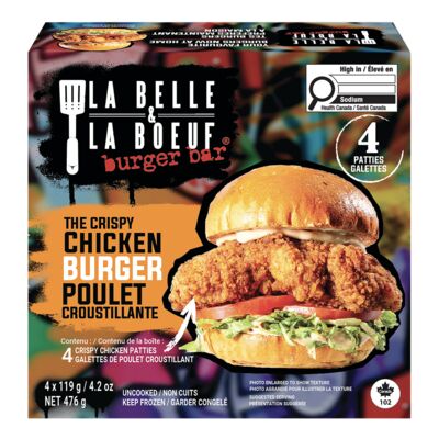 Burgers au poulet croustillant