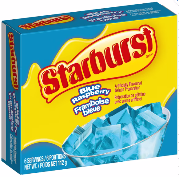 Starburst starburst blue gel