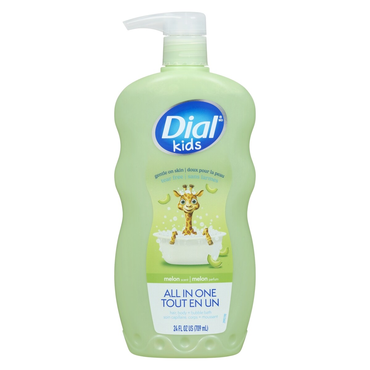 Kids tout en un soin capillaire, corps + moussant melon parfum à partir de 2 ans