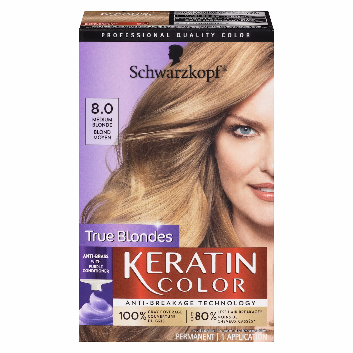 Permanent 8.0 blond moyen