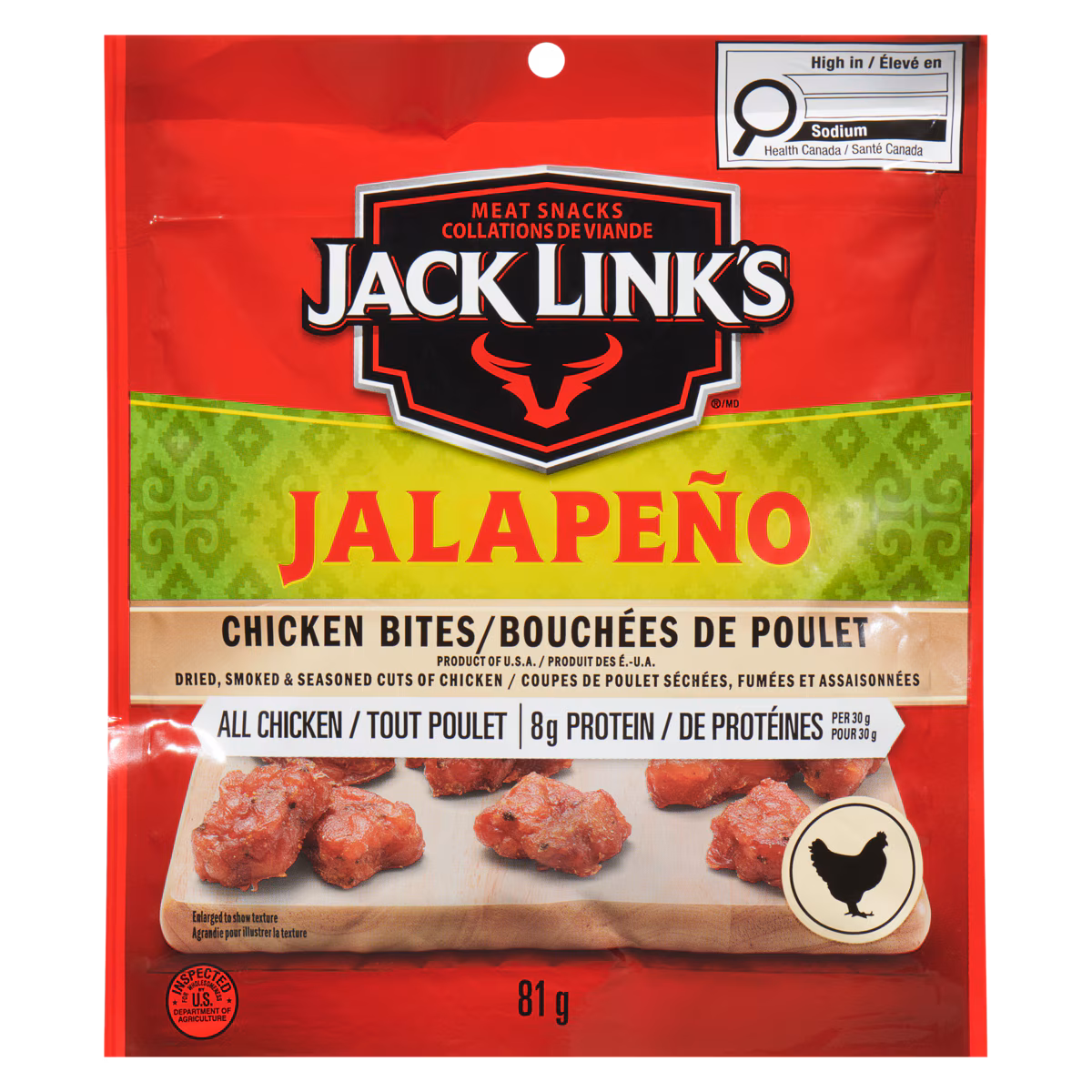 Bouchées de poulet jalapeño