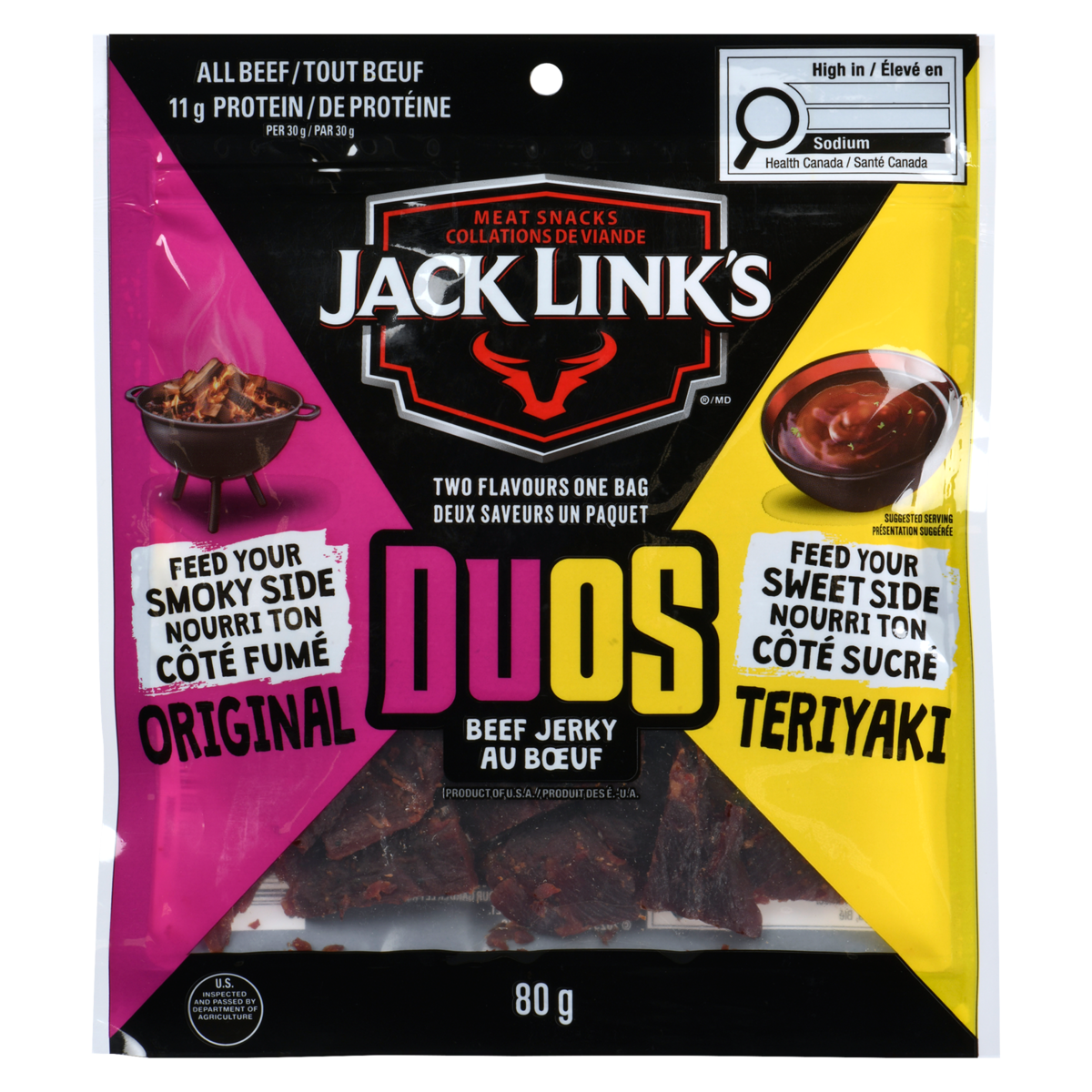 Jerky au boeuf duos tout boeuf