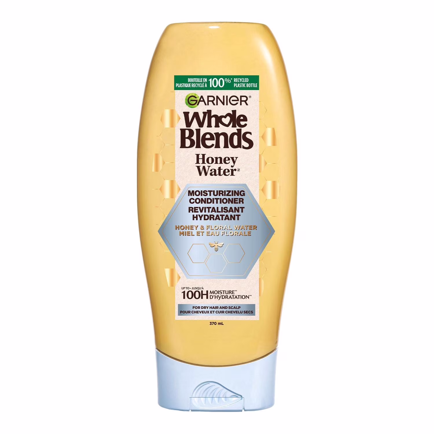 Garnier whole blends miel et eau florale revitalisant réparateur d'hydratation. pour cheveux et cuir chevelu secs