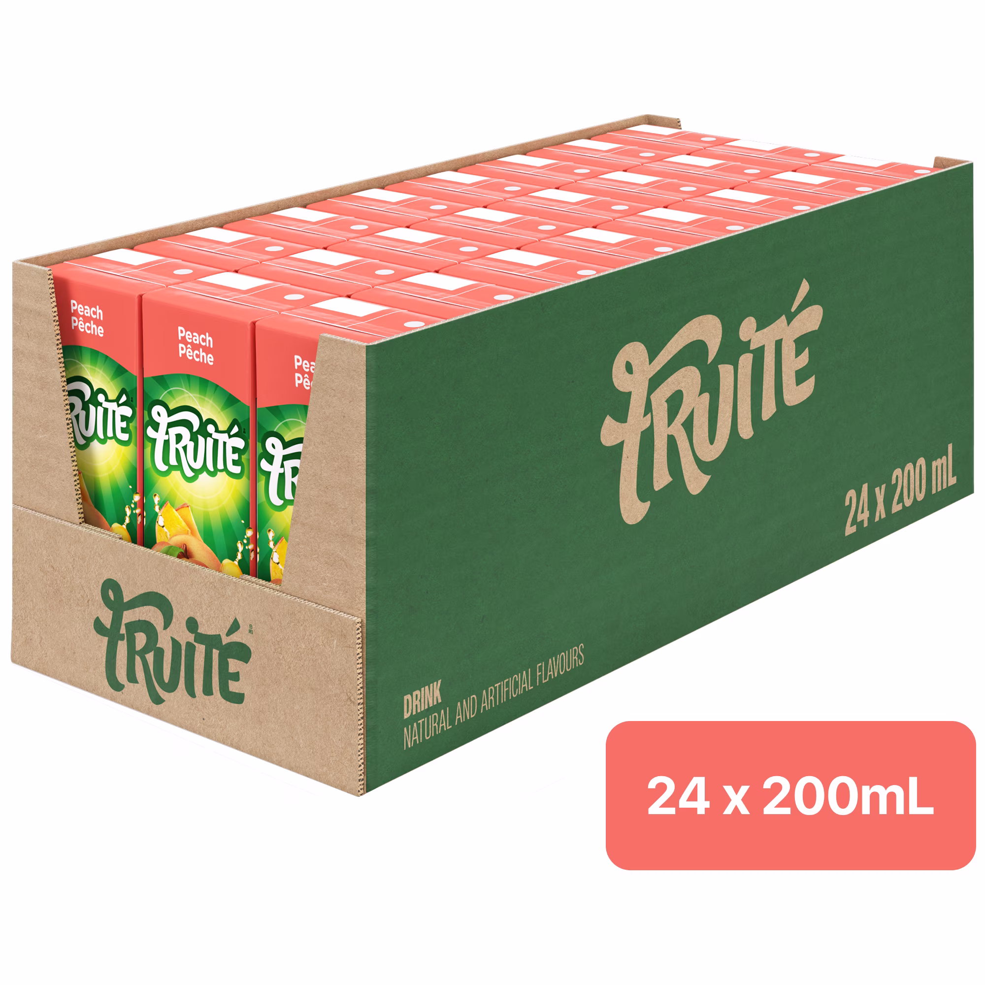 Jus à saveur de pêche