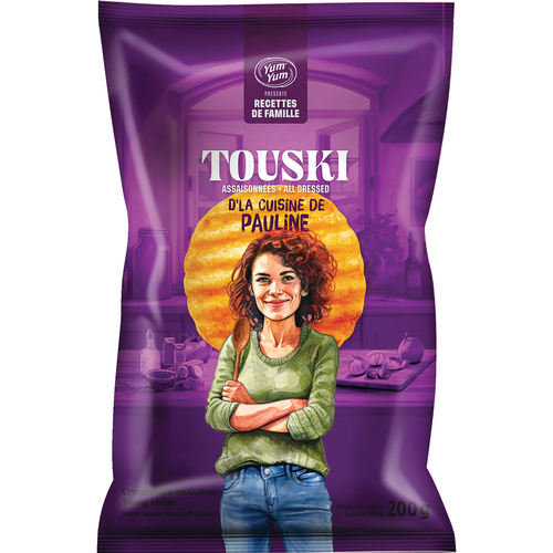 Yum Yum Croustilles ondulées saveur touski 200 g