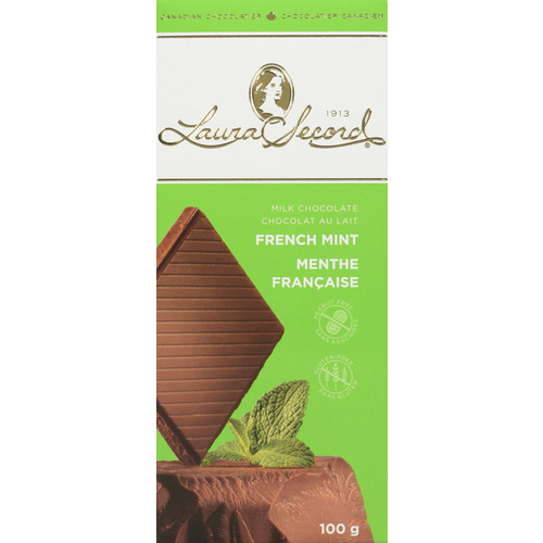 Laura Secord Barre de chocolat à la menthe française 100 g