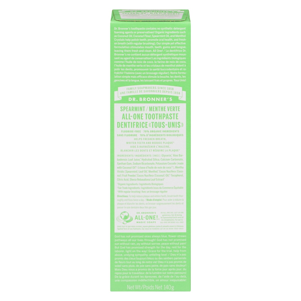 DENTIFRICE A LA MENTHE VERTE