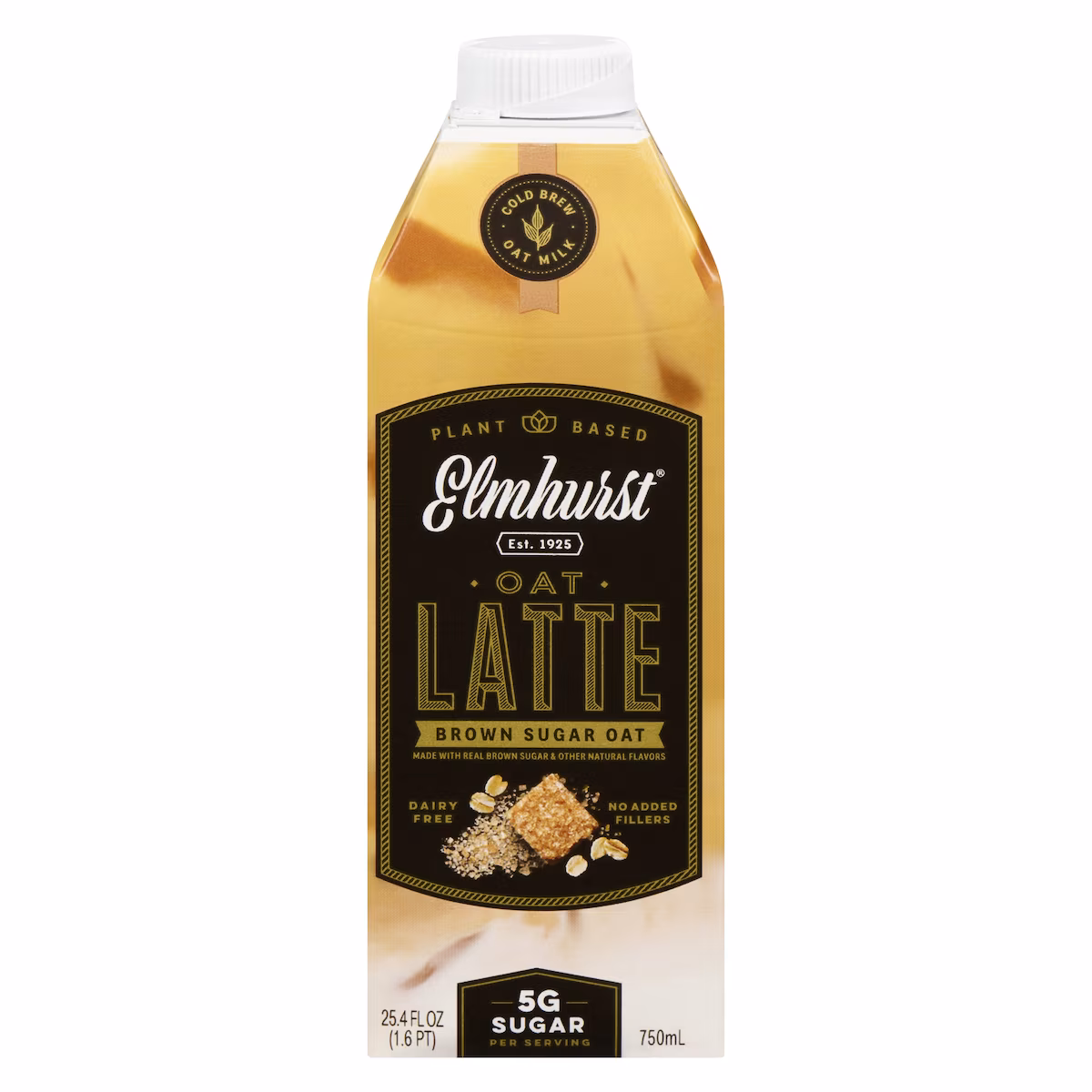 Latte à l'avoine et au sucre brun