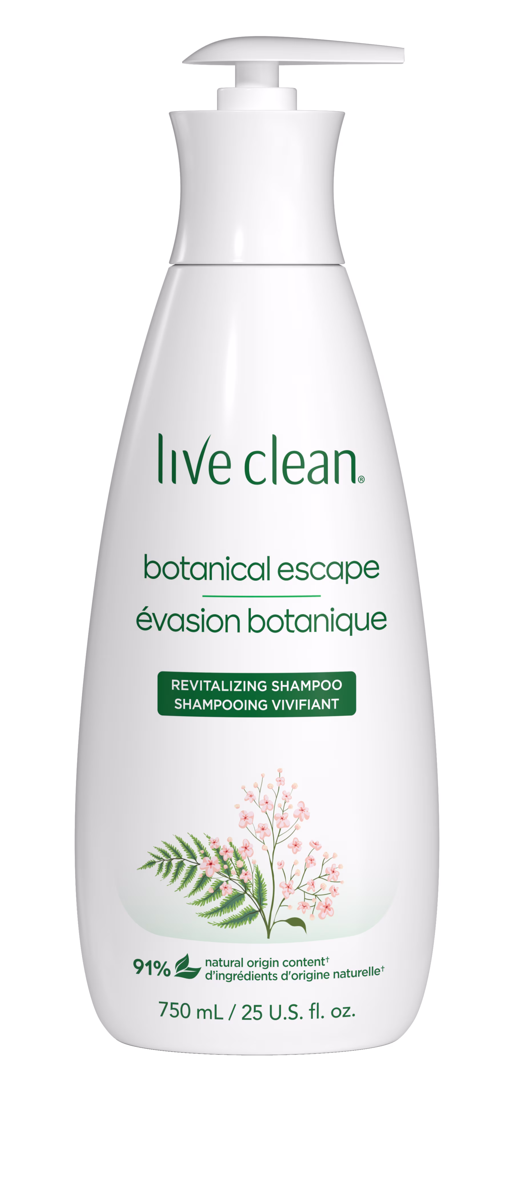 Live clean shampooing évasion botanique