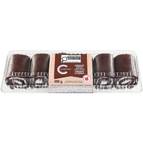 Compliments Roulés suisses au chocolat et vanille 400 g