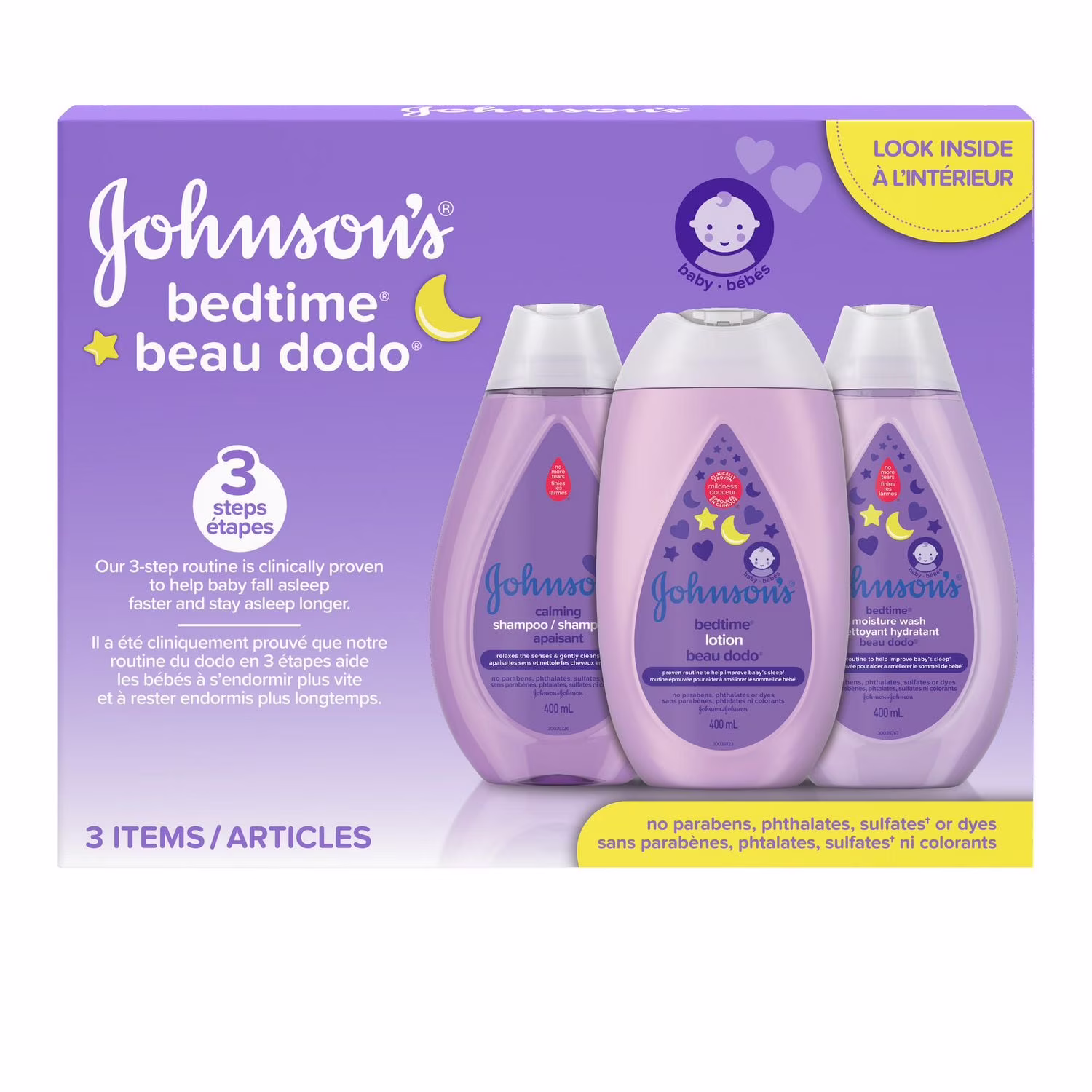 Set-cadeau johnson's beau dodo set-cadeau. 3 produits