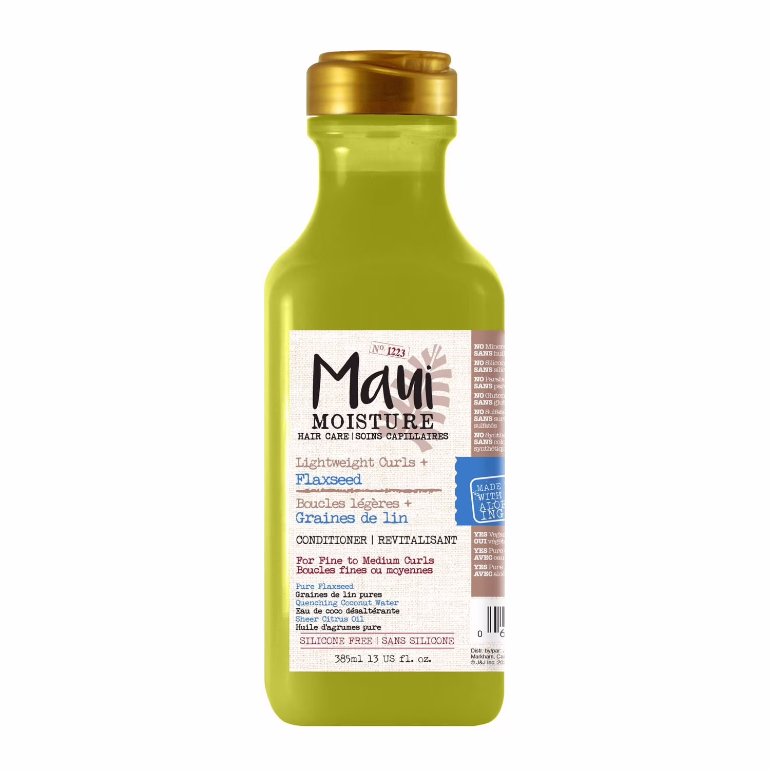 Maui moisture revitalisant boucles légères + graines de lin. sans parabènes. sans silicone