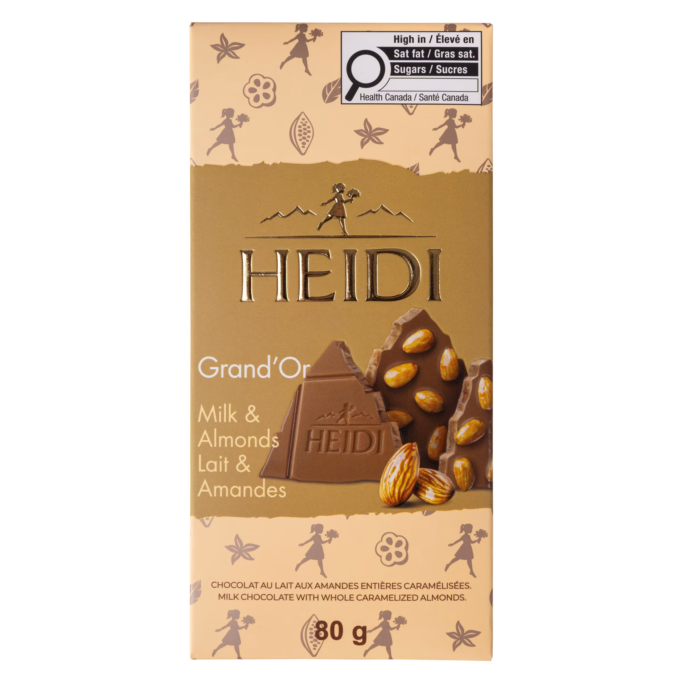 Heidi chocolat au lait amandes