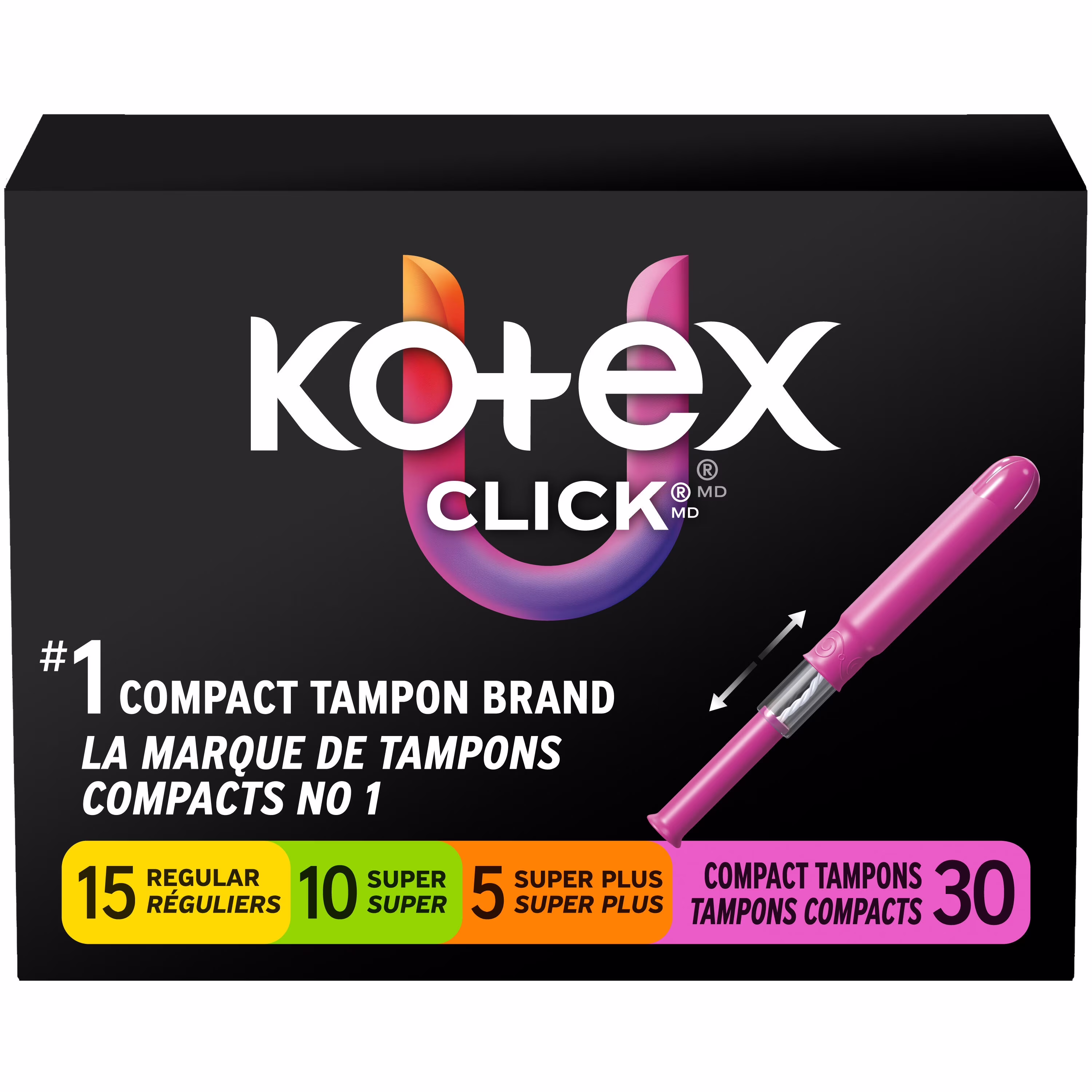 Tampons hygiéniques réguliers