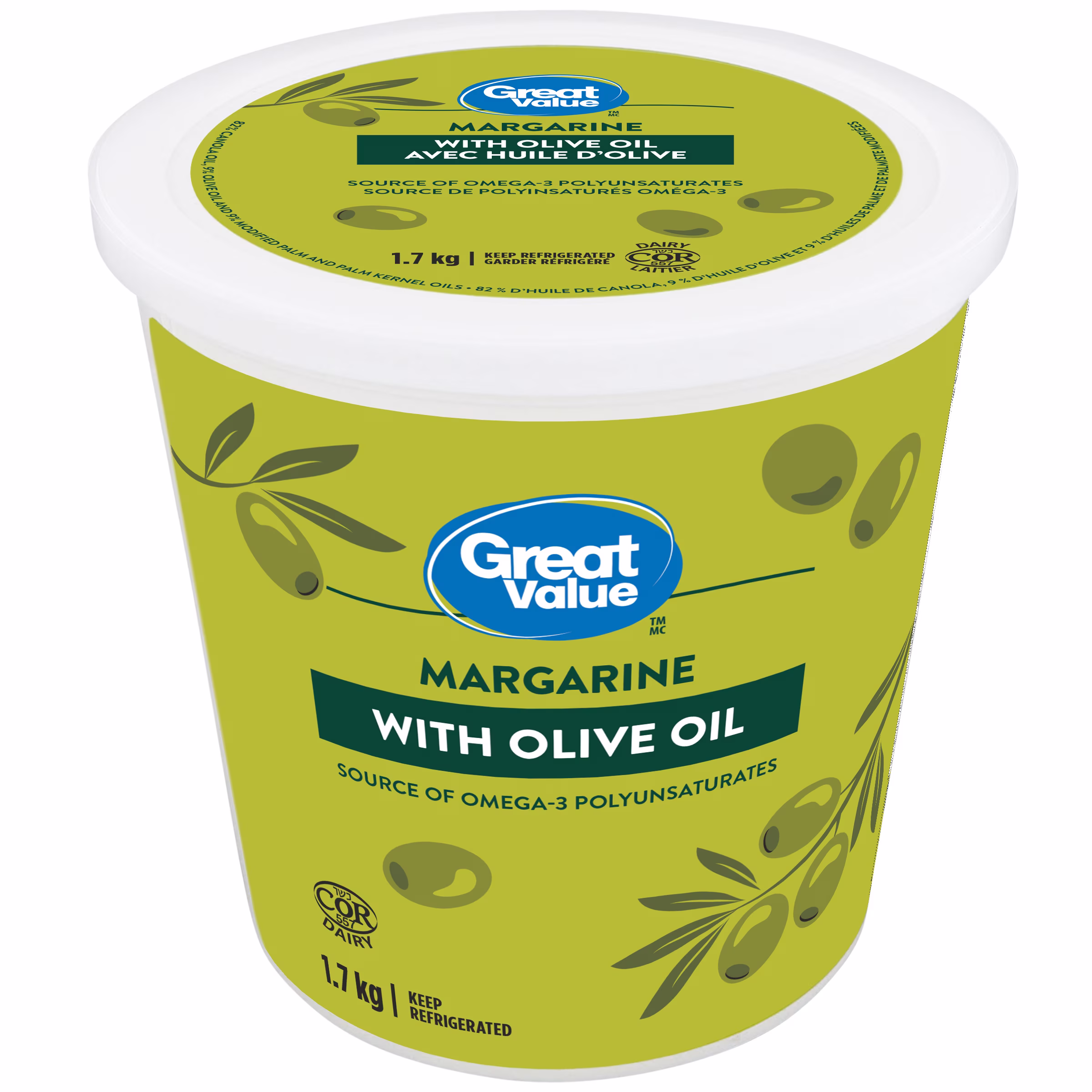 Margarine à lhuile dolive great value