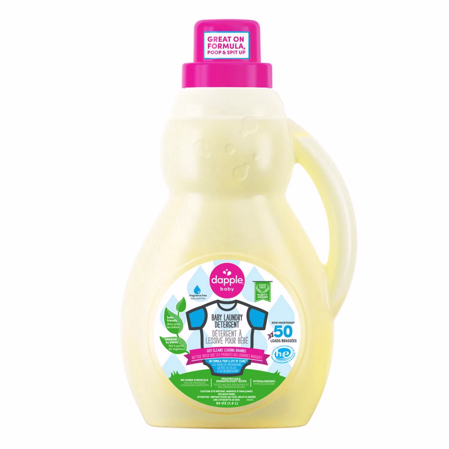 Détergent à lessive pour bébé. sans parfum. 1.5l