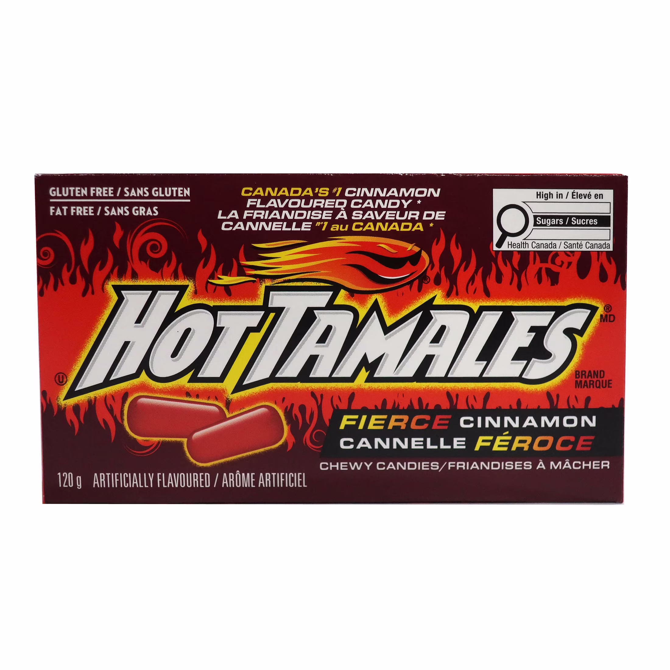 Hot tamales cannelle feroce  sans gras sans gluten