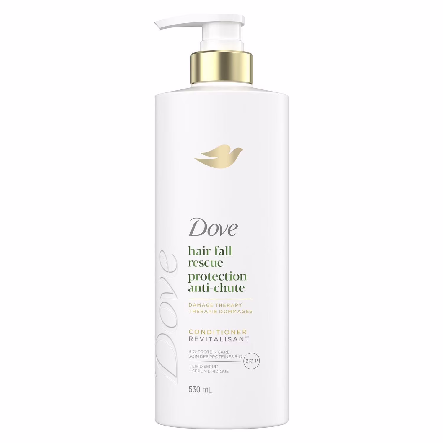 Revitalisant pour cheveux fragiles. dove anti-chute de cheveux avec soin bio-protéine liquide.