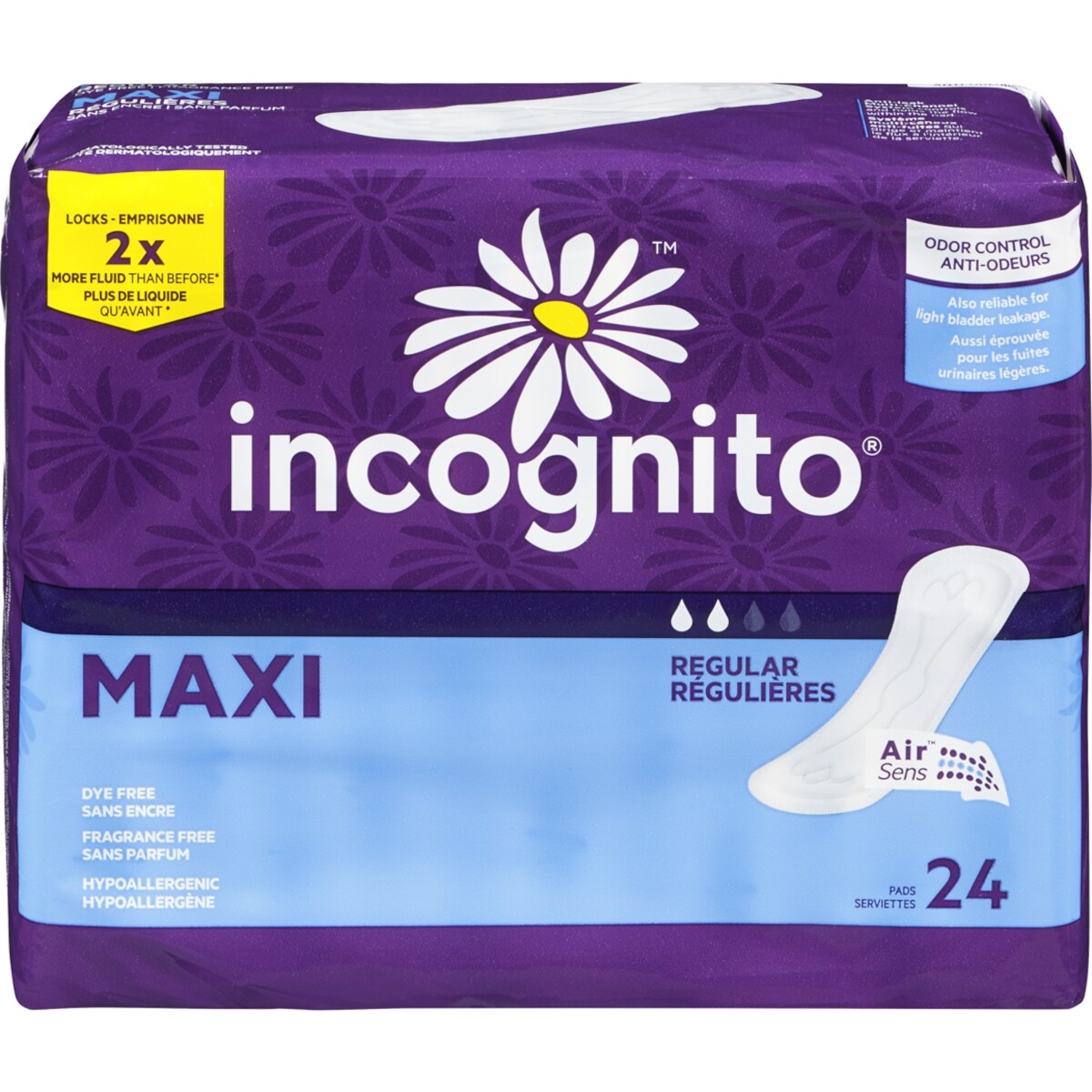 Incognito Maxi, régulières