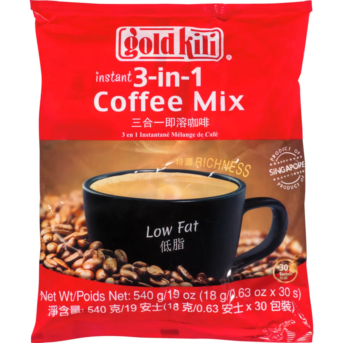 Mélange de café instantané