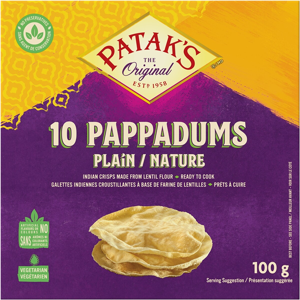 Pappadam à l'ail