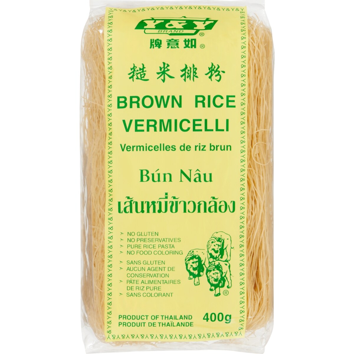 Vermicelles de riz brun