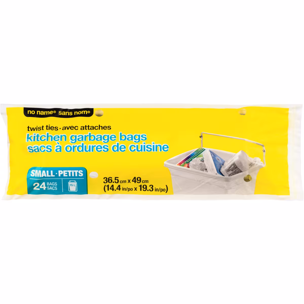 Sacs à ordures de cuisine avec attaches