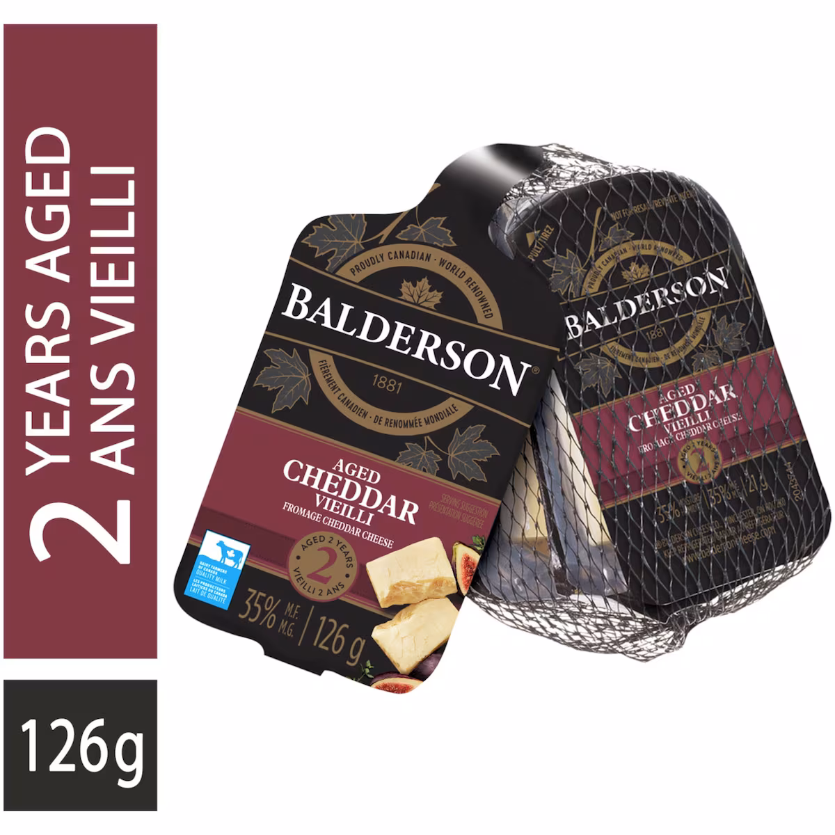 Portions Individuelles De Fromage Cheddar Vieilli 2Ans Paquet De6