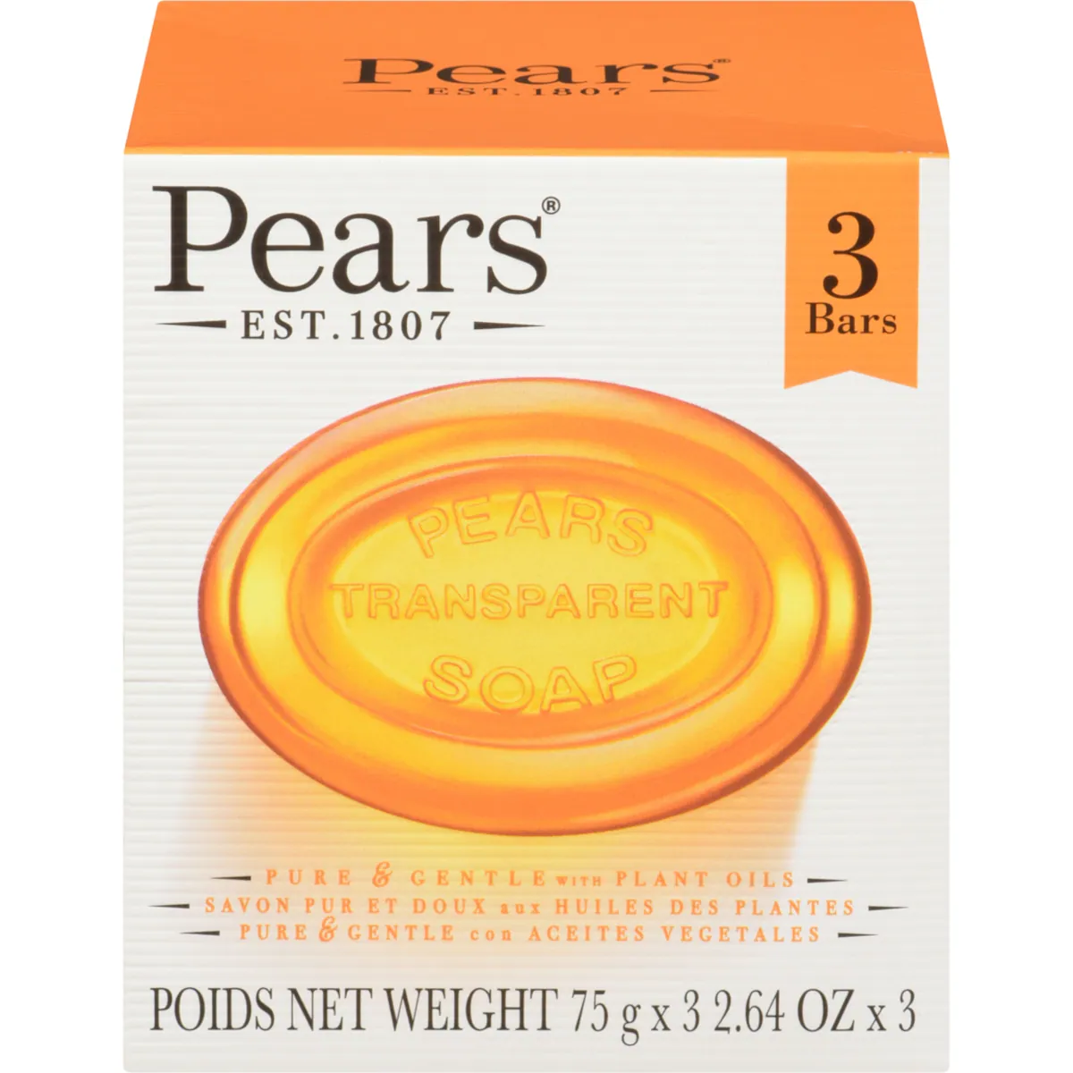 Pain de savon transparent