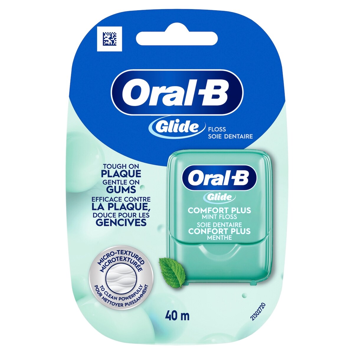 Soie dentaire Glide Pro-santé Extra confort à saveur de menthe, 40m
