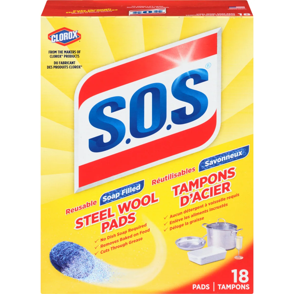 Tampons dacier savonneux