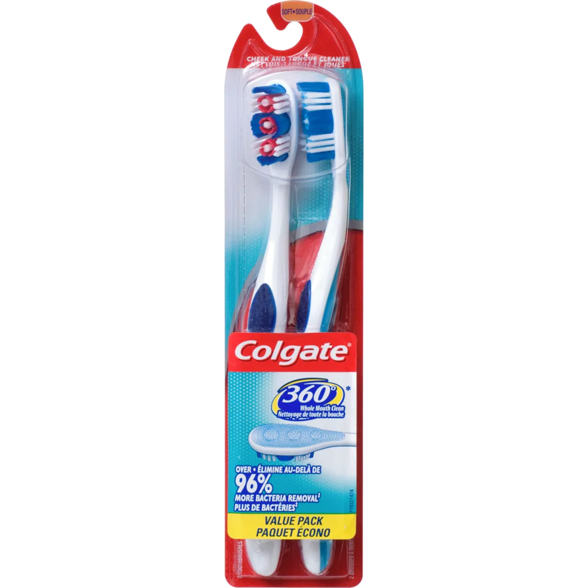 Paquet écono de 2brosses à dents souples360